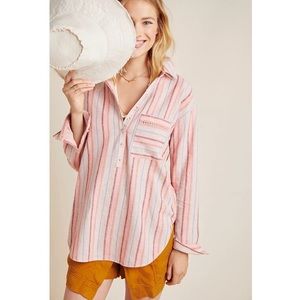 Anthropologie | Maeve Lida Striped Buttondown